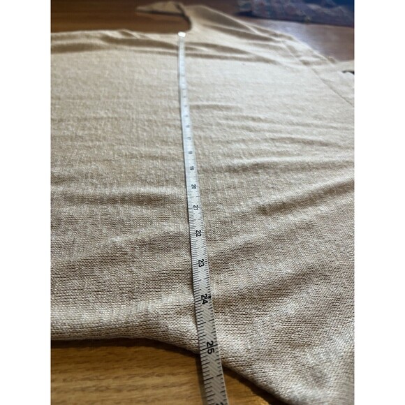 Soft Surroundings Camel Color Valencia Cold Shoulder Sweater Size Medium - Picture 9 of 9